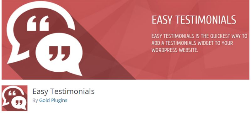 Easy Testimonials WordPress plugin