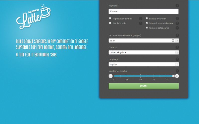 Searchlatte Free Keyword Tool