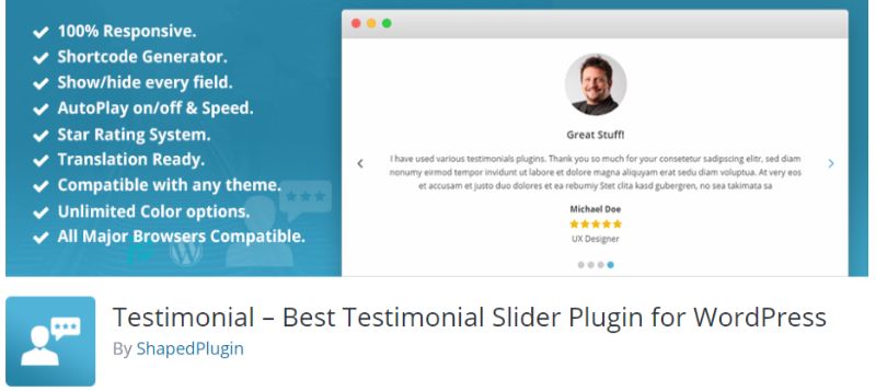 Testimonial Slider WordPress plugin