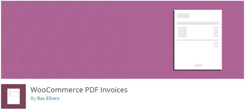 WooCommerce PDF Invoices plugin