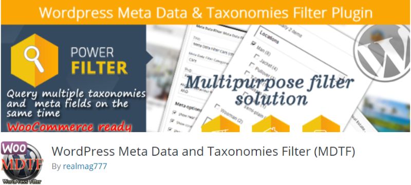 MDTF WooCommerce Product Filter plugin