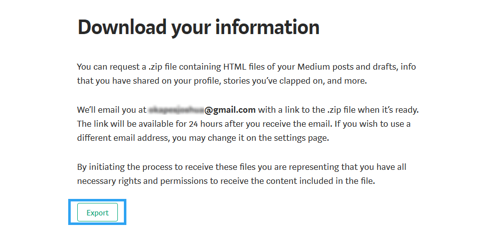 Download and Export Medium Info