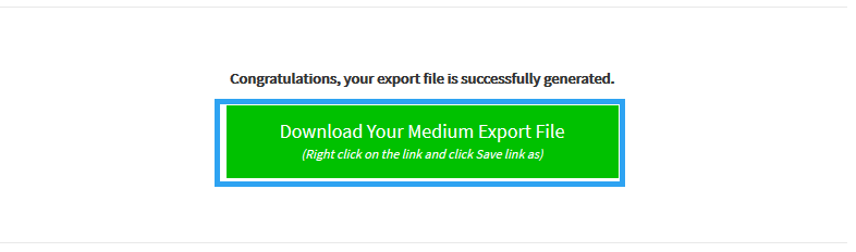 Download Medium export file