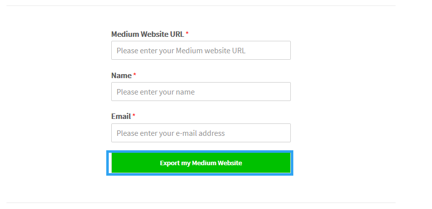 Export Medium Website