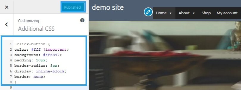 Click to Call WordPress Customizer