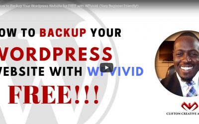 How to Backup Your WordPress Website for FREE with WPvivid. (Very Beginner Friendly!)