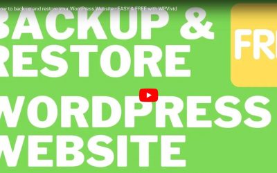 How to back up and restore your WordPress Website – EASY & FREE with WPVivid