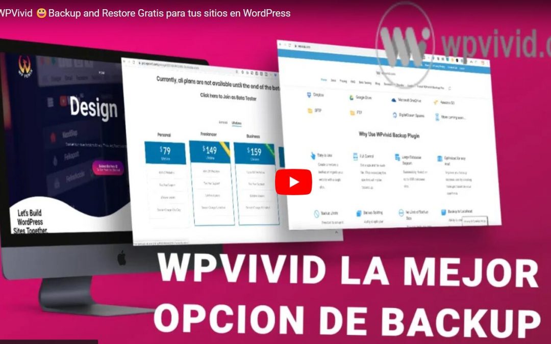 WPVivid 😀Backup and Restore Gratis para tus sitios en WordPress