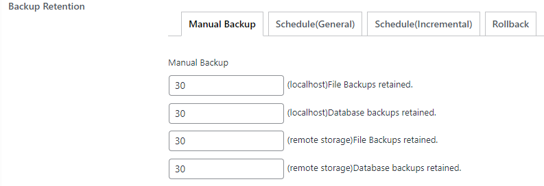 Upgraded Backup Retention Rules
