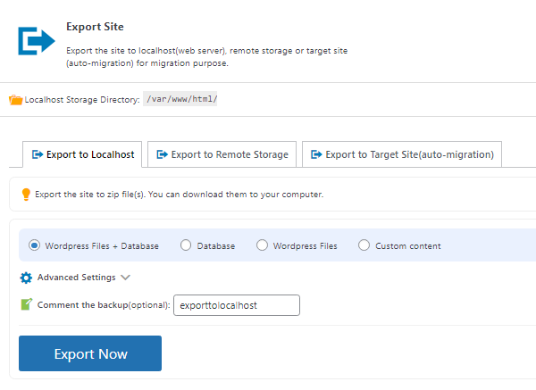 WordPress Backup And Migration Plugin - WPvivid