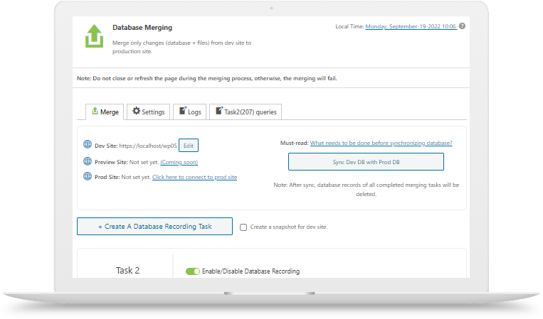 WPvivid Database Merging