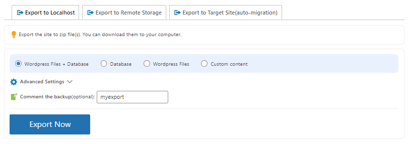 Wordpress Site Migration